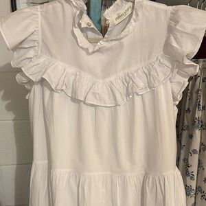 Lil girls white beach Dress